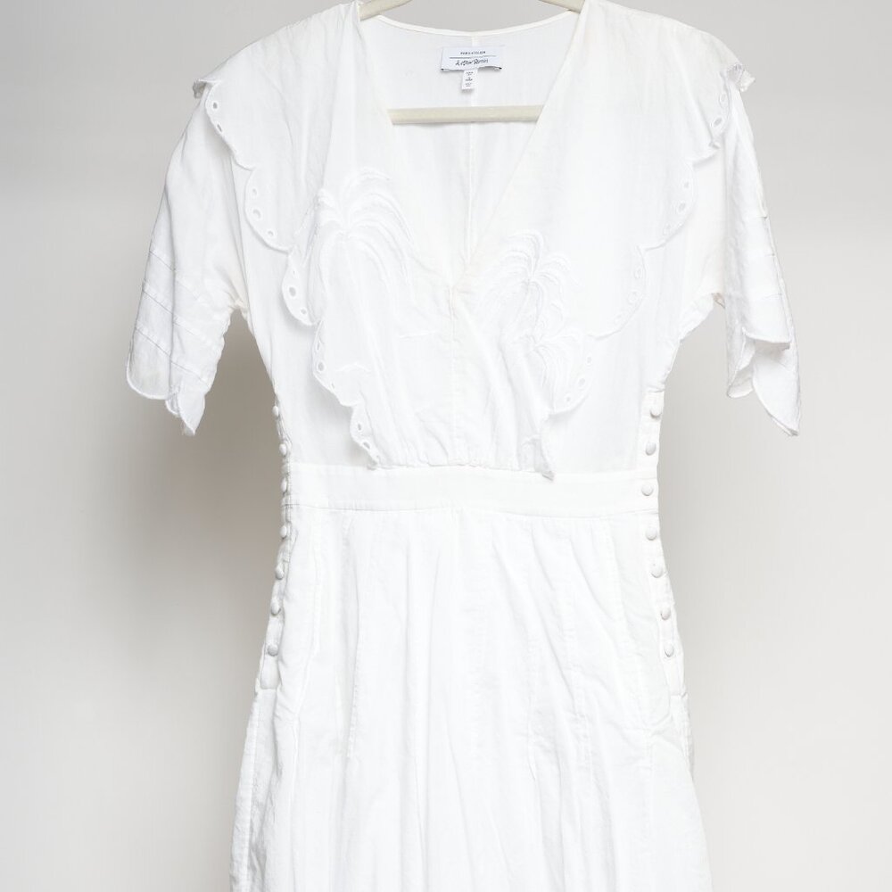 & other stories White Midi Dress